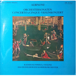 Tomaso Albinoni / Rainer Kussmaul / Heidelberger Kammerorchester Orchestersonaten-Concerto A Cinque-Violinkonzert Vinyl LP USED