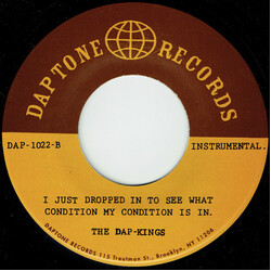 Sharon Jones / The Dap-Kings I Just Dropped In To See What Condition My Condition Is In USED VINYL 7INCH 45 RPM SINGLE REPRESS