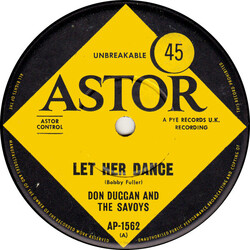 Don Duggan And The Savoys Let Her Dance USED VINYL 7INCH 45 RPM SINGLE