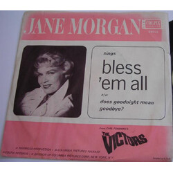 Jane Morgan Bless 'em All / Does Goodnight Mean Goodbye USED VINYL 7INCH SINGLE