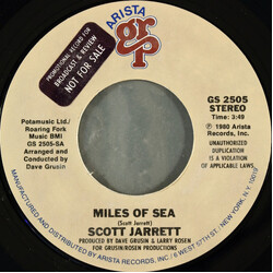 Scott Jarrett Miles Of Sea USED VINYL 7INCH 45 RPM STYRENE STEREO