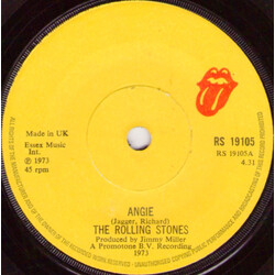 The Rolling Stones Angie USED VINYL 7INCH 45 RPM SINGLE