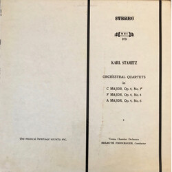 Carl Stamitz / Wiener Kammerorchester / Helmuth Froschauer Orchestral Quartets In C Major, Op. 4, No. 1, F Major, Op. 4, No. 4, A Major, Op. 4, No. 6 