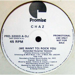Charles Simmons (3) (We Want To) Rock You Vinyl 12" USED