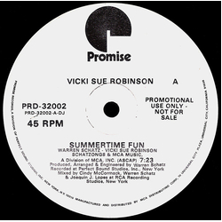 Vicki Sue Robinson Summertime Fun / Admit It Vinyl 12" USED