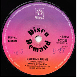 Wayne Gibson Under My Thumb USED VINYL 7INCH 45 RPM SINGLE
