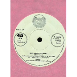 Sparks Girl From Germany USED VINYL 7INCH 45 RPM SINGLE
