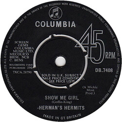 Herman's Hermits Show Me Girl / I Know Why VINYL 7" USED