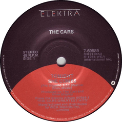 The Cars Tonight She Comes Vinyl 7" USED