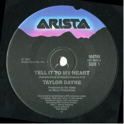 Taylor Dayne Tell It To My Heart USED VINYL 7INCH SINGLE 45 RPM