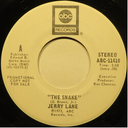 Jerry Lane (2) The Snake USED VINYL 7INCH 45 RPM PROMO STEREO MONO