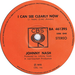 Johnny Nash I Can See Clearly Now USED VINYL 7INCH 45 RPM SINGLE