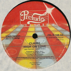 Claire Chevalier High On Love Vinyl 12" USED
