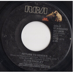 Elvis Presley / The Jordanaires Return To Sender USED VINYL 7INCH 45 RPM SINGLE REISSUE STYRENE