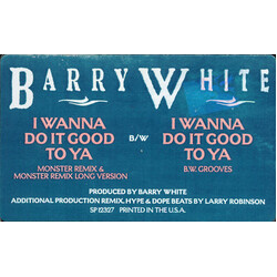 Barry White I Wanna Do It Good To Ya VINYL 12" USED
