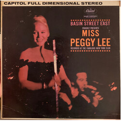Peggy Lee Basin Street East Proudly Presents Miss Peggy Lee Recorded At The Fabulous New York Club Vinyl LP USED