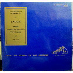Antonín Dvořák / Pablo Casals / The Czech Philharmonic Orchestra / George Szell Dvořák Concerto For 'Cello In B Minor, Op. 104 Vinyl LP USED
