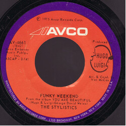 The Stylistics Funky Weekend USED VINYL 7INCH 45 RPM SINGLE