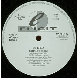 DJ Splix Parsley USED VINYL 12INCH PROMO 45 RPM