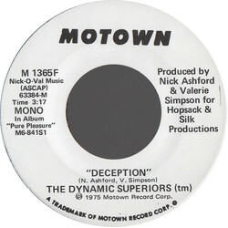 Dynamic Superiors Deception USED VINYL 7INCH 45 RPM PROMO MONO STEREO