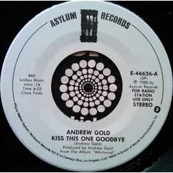 Andrew Gold Kiss This One Goodbye USED VINYL 7INCH 45 RPM SINGLE PROMO STEREO MONO