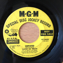 Twice As Much Step Out Of Line / Simplified USED VINYL 7INCH 45 RPM SINGLE PROMO