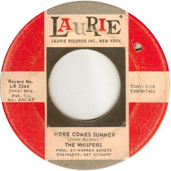 The Whispers (3) Here Comes Summer USED VINYL 7INCH 45 RPM SINGLE