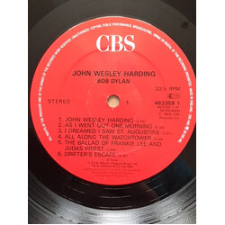 Bob Dylan John Wesley Harding Vinyl LP USED