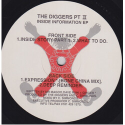 The Diggers Inside Information EP USED VINYL 12INCH EP