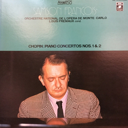 Samson François / Orchestre National De L'Opéra De Monte-Carlo / Louis Frémaux / Frédéric Chopin Piano Concertos Nos. 1 & 2 Vinyl LP USED