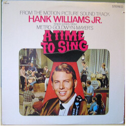Hank Williams Jr. A Time To Sing (From The Motion Picture Sound Track) Vinyl LP USED