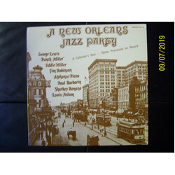 George Lewis (2) / Punch Miller / Eddie Miller (2) / Jim Robinson (2) / Alphonse Picou / Paul Barbarin A New Orleans Jazz Party Vinyl LP USED