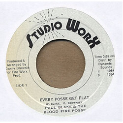 Paul Blake (4) / Bloodfire Possé Every Posse Get Flat / Flat Out USED VINYL 7INCH 45 RPM