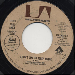 Paul Anka I Don't Like To Sleep Alone Vinyl 7" USED