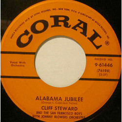 Cliff Steward And His Boro Lounge Boys Alabama Jubilee / Sweet Cidertime USED VINYL 7INCH 45 RPM SINGLE