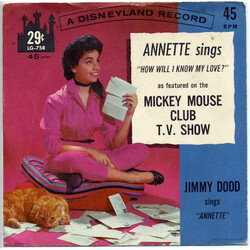 Annette (7) Annette Sings "How Will I Know My Love?" USED VINYL 7INCH 45 RPM