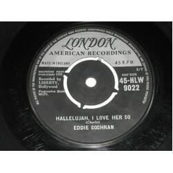 Eddie Cochran Hallelujah, I Love Her So / Little Angel USED VINYL 7INCH 45 RPM