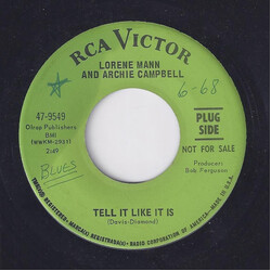 Lorene Mann / Archie Campbell Tell It Like It Is USED VINYL 7INCH 45 RPM PROMO