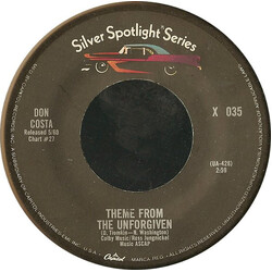 Don Costa Theme From The Unforgiven / Never On Sunday USED VINYL 7INCH SINGLE 45 RPM