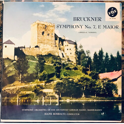Anton Bruckner / Südwestfunkorchester Baden-Baden / Hans Rosbaud Symphony No. 7  In E Major (Original Version) Vinyl LP USED