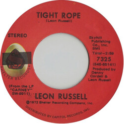 Leon Russell Tight Rope / This Masquerade USED VINYL 7INCH 45 RPM