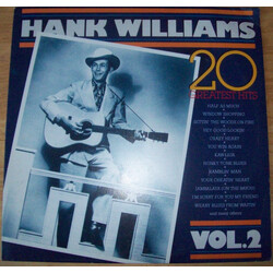 Hank Williams 20 Greatest Hits Vol.2 Vinyl LP USED