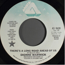 Dionne Warwick There's A Long Road Ahead Of Us USED VINYL 7INCH 45 RPM SINGLE PROMO STYRENE STEREO