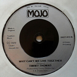 Timmy Thomas Why Can't We Live Together USED VINYL 7INCH 45 RPM