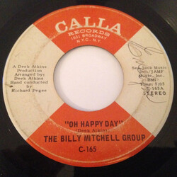 The Billy Mitchell Group Oh Happy Day / The Chokin' Kind USED VINYL 7INCH 45 RPM STEREO