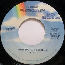 Buddy Holly / The Crickets (2) That'll Be The Day / I'm Lookin' For Someone To Love USED VINYL 7INCH 45 RPM REISSUE