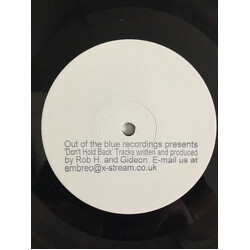 Gideon & Rob H Don't Hold Back USED VINYL 12INCH WHITE LABEL