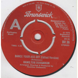 Hamilton Bohannon Dance Your Ass Off USED VINYL 7INCH 45 RPM SINGLE PROMO