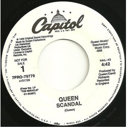 Queen Scandal USED VINYL 7INCH PROMO