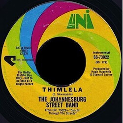 The Johannesburg Street Band Thimela USED VINYL 7INCH 45 RPM PROMO